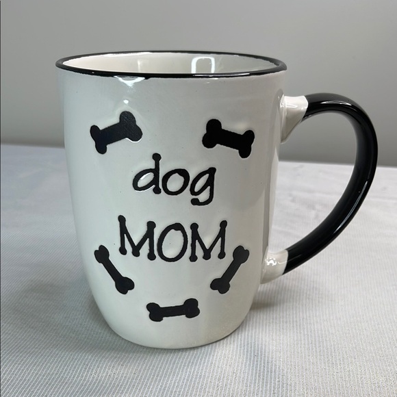 Petrageous Designs Dog Mom Hand Crafted Mug Black White Embossed 12oz - Picture 8 of 8